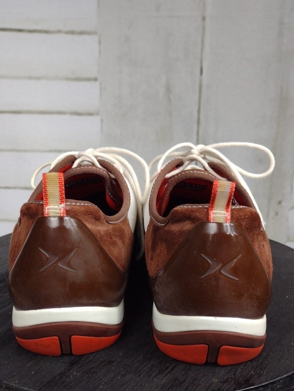 Aetrex Brown & White Casual Lace-Up Sneakers - Picture 6 of 9